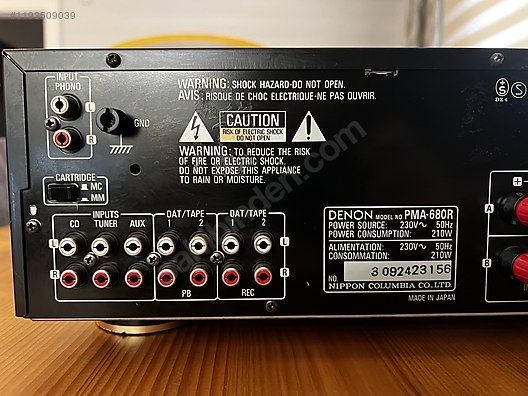 DENON　PMA-680R Denon Entegre Amfi - DENON PMA-680R CLASS AA STEREO AMFİ 65x4 WATT