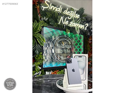 Resim Apple iPhone 15 İkinci El YD | 128 GB | Siyah İkinci El Kuzenler İletişim/ iPhone 15 128GB Pil%90 /Y.DIŞI +K.KART!