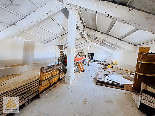 ATÖLYE, İMALAT, DEPO AMAÇLI 250m² KAPALI ALAN 1,000m² AÇIK TESİS #1276509070