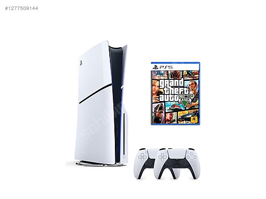 Resim Sony Playstation 5 Slim CD+2.KOL + GTA 5 SC TECHNOLOGY 