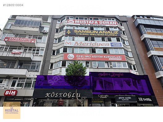 SAMSUN MERKEZDE İŞHANINDA SATILIK 1. KAT BALKONLU GENİŞ DÜKKAN