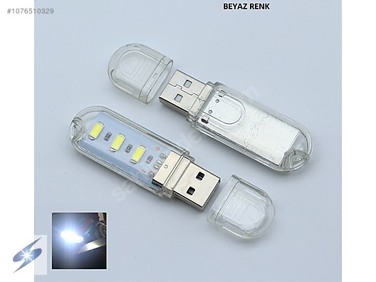 Taşınabilir Mini USB Beyaz LED Lamba 3 Ledli 5730 SMD Kamp Stick  da - 1076510329