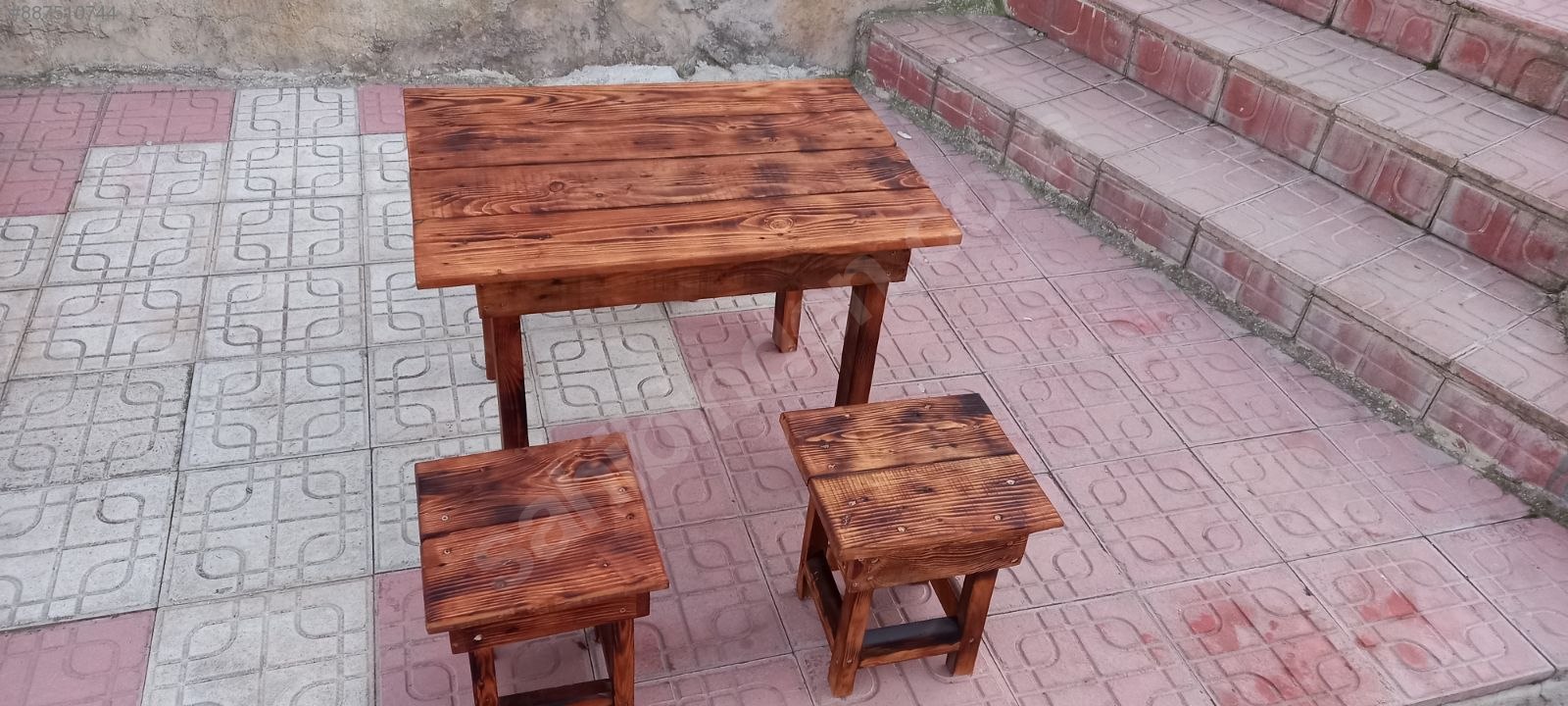 İkinci El Ahşap Masa & Sandalye Takımı İkinci El Ahşap Masa & Sandalye Takımı