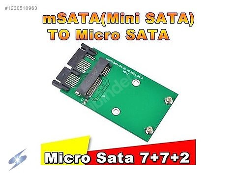 Mini Micro Sata mSATA (Mini SATA) To Micro SATA Mini PCI-E Çevirici Dönüştürücü ...