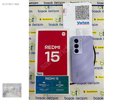 256 GB Mor Xiaomi Redmi 15 Cep Telefonu - 1319511462
