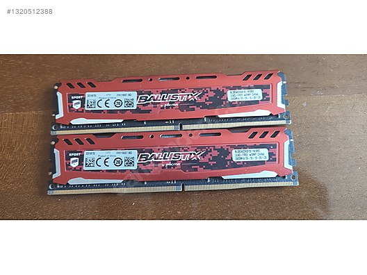 Ballistix 16GB(2x8) 2400Mhz sahibinden.comda - 1320512388