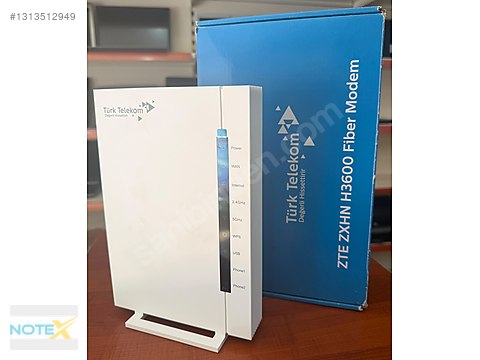ZTE ZXHN H3600 5GHZ WIFI6 FIBER MODEM KUTULU on sahibinden.com