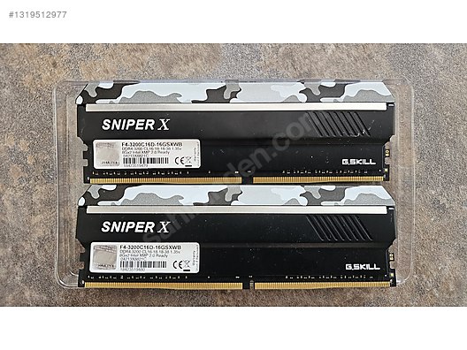 G.Skill SniperX 16 GB (2X8) 3200 MHz DDR4 CL16 RAM sahibinden