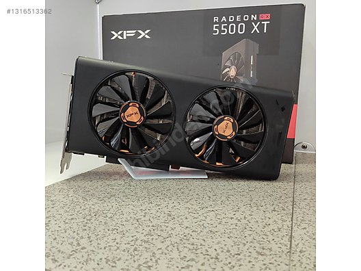 XFX RADEON RX 5500 XT 8 GB Sıfır Ayarında PCIe 4.0 Ekran Kartı on