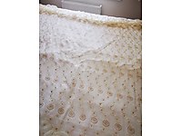 Çeyizlik sıfır gibi yatak örtüsü