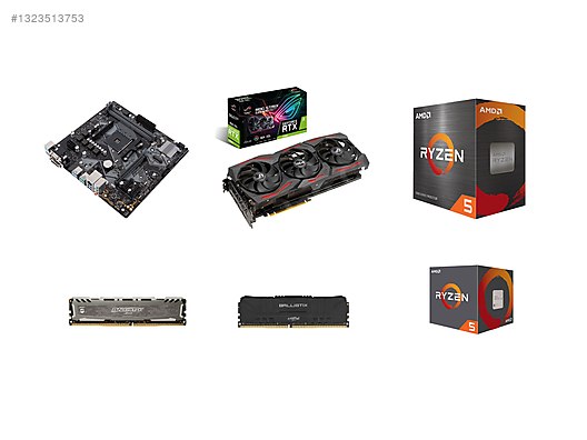Toplama / AMD Ryzen 5 5600X + ASUS ROG STRIX 2060 + Crucial 16GB