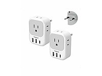TESSAN Avrupa Priz Adaptörü 2li Set, USB + USB-C #1276516036