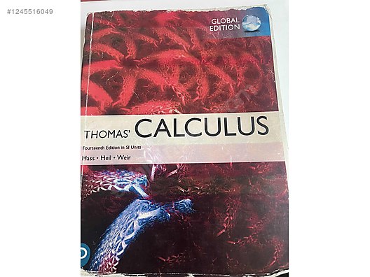 Thomas Math Book Thomas Calculus 14th edition sahibinden.comda - 1245516049