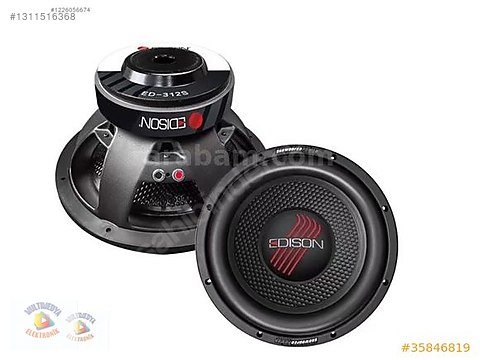 Speaker / SubWoofers / EDİSON OTO BASS SUBWOOFER 30CM KABİNLİ