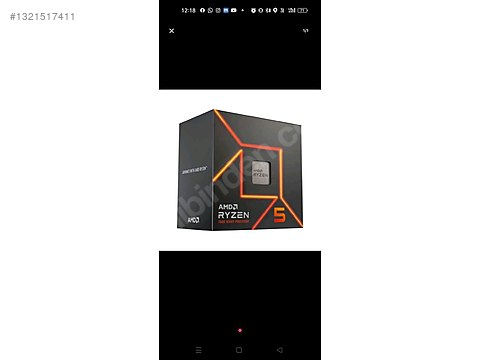 Ryzen 5 7600x ddr5 işlemci. sahibinden.comda - 1321517411