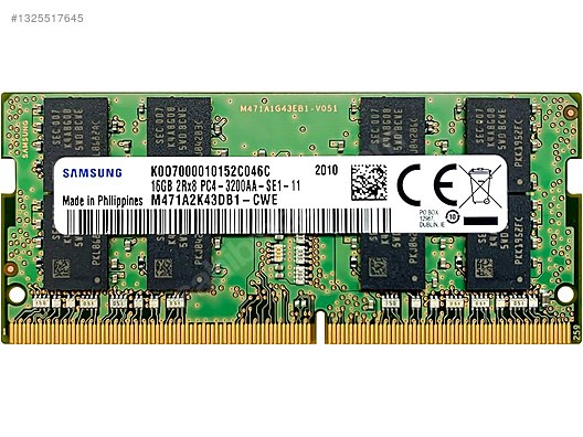 Samsung 16 GB DDR4 3200 MHz SODIMM PC4-25600 CL22 1.2 V on