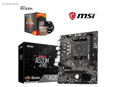 m*o様 Intel i5＆i7 CPU 5枚セット AMD RYZEN 7 5700X İŞLEMCİ + MSI A520M-A PRO ANAKART SET sahibinden