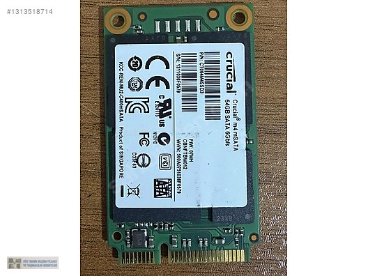 KULLANILMIŞ 64GB MSATA SSD sahibinden.comda - 1313518714