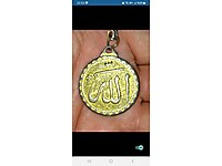 BRONZ EL YAZMASI PEHLEVİ DUA YAZILI MADALYON