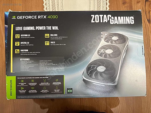 ZOTAC Geforce RTX 4090 ジャンク Zotac RTX 4090 sahibinden.comda - 1342519156
