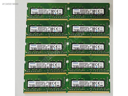 10 Adet Samsung 8GB DDR4 2666MHz RAM Sıfır, Hiç Kullanılmamış on