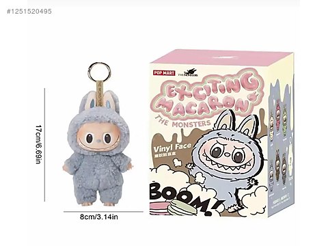 THE MONSTERS LABUBU Exciting Macaron 2箱 DMR Accessoire 1 Adet Labubu Exciting Macaron Serisi Sürpriz Fiyatı