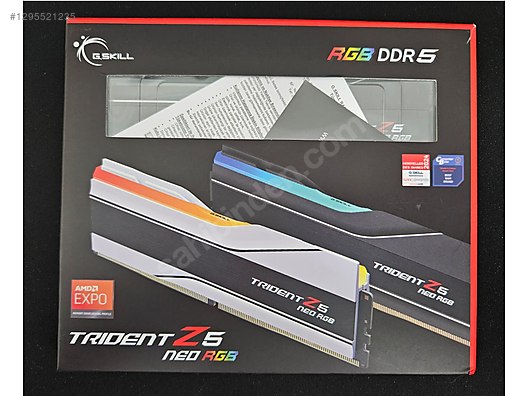 GSKILL 64 GB (2x32) NEO RGB DDR5 6000 MHZ CL30 SİYAH RAM