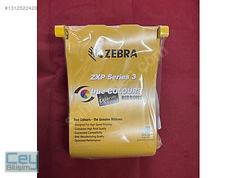 Termal Ribon / Zebra 800033-801 Zxp3 Black (Siyah) Ribbon 1000