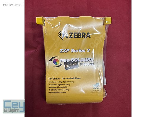 Termal Ribon / Zebra 800033-801 Zxp3 Black (Siyah) Ribbon 1000