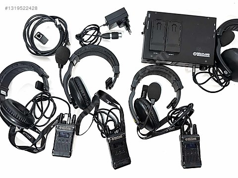 Mikrofon / Hollyland Mars T1000 Wireless Intercom 1 Alıcı 3 Verici