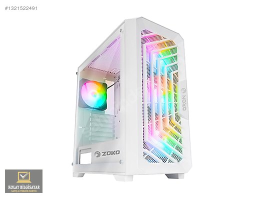 SIFIR ZOKO CHICO 4X120MM ARGB FANLI TEMPER PC BEYAZ BOŞ KASA