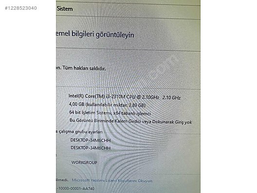 Esonic HM65 BTC COMBO İ3 2.NESİL 4GB DDR3 RAM - Anakart ve Tüm Masaüstü Bilgisayar Parçaları sahibinden.com'da