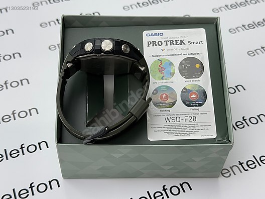 CASİO PRO TREK SMART YEŞİL KUTULU HATASIZ SIFIR GİBİ AKILLI SAAT