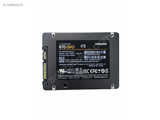 Samsung 870 QVO 4TB SSD on sahibinden.com - 1338523470