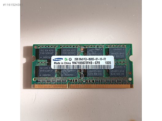 SAMSUNG M471B5673FH0-CF8 2GB DDR3 1066MHZ NOTEBOOK RAM at