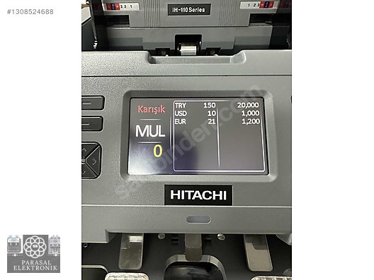 2026/HİTACHİ İH-110 YENİ DURMUNDA BAKIMLI GARANTİLİ!! - Para Sayma