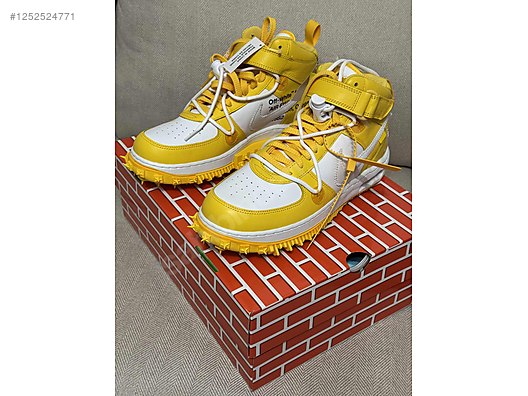Nike x Off-White Air Force 1 mid SP Varsity Maize on sahibinden