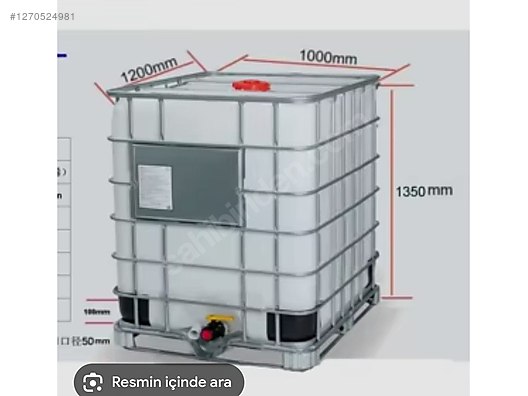 Plastik Dört Köşe Depo - Su Deposu