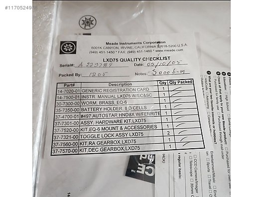 İkinci El ve Sıfır Alışveriş / Fotoğraf & Kamera / Teleskop / Mercekli (Refraktör)