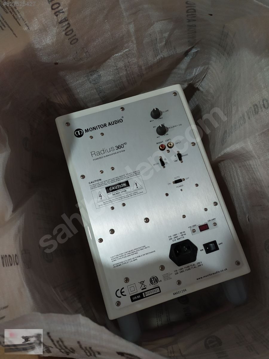 Monitör audio radius 360 HD Sıfır Monitor Audio Subwoofer (Ev Tipi