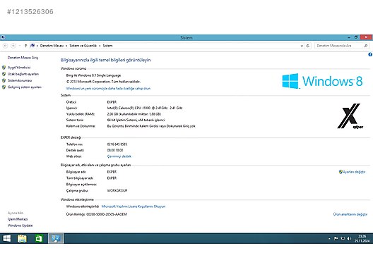 Exper Active DEX162 Intel Celeron J1800 2.41 GHz Masaüstü PC - Alışveriş :: Sıfır, İkinci El Ürünlerle sahibinden.com'da