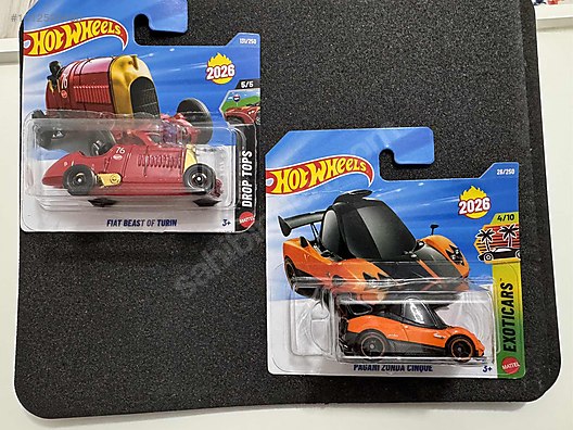 Hot Wheels Pagani Zonda Cinque - Fiat Beast of Turin 2 li Set on