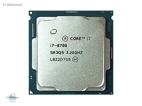 Intel Core i7-8700 SR3QS 3.20 GHz 6 Çekirdek 12 MB Cache Tray