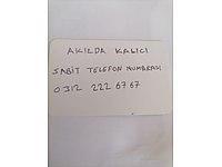 Sabit telefon numarası