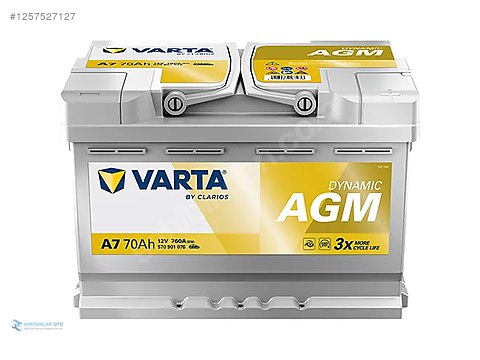 VARTA E39 AGMバッテリー 12V 70Ah 760A Otomobil & Arazi Aracı / Elektrik / 12V 70 Ah 760A Varta Akü