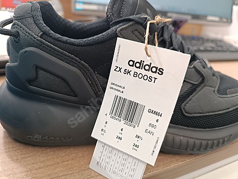 Adidas ZX 5K Boost Siyah 39.5 Numara Sıfır, Kutulu - Spor Ayakkabı