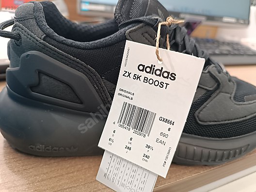 Adidas ZX 5K Boost Siyah 39.5 Numara Sıfır, Kutulu - Spor Ayakkabı