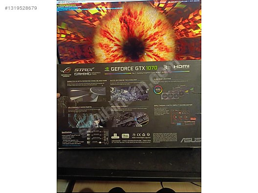 ACIL ASUS ROG STRIX GTX 1070 8GB KUTULU sahibinden.comda - 1319528679