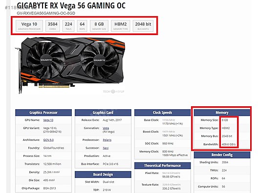 Vega 10 graphics top
