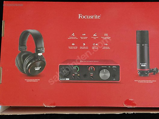 Focusrite scarlett solo studio - kutulu set - kullanilmamis